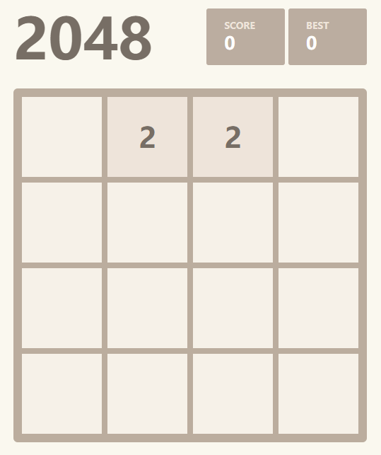 2048-游戏界面截图